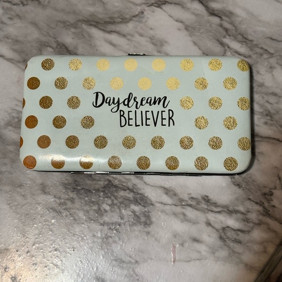 Daydream Believer Polka Dot Wallet - Gold - Picture 2 of 4